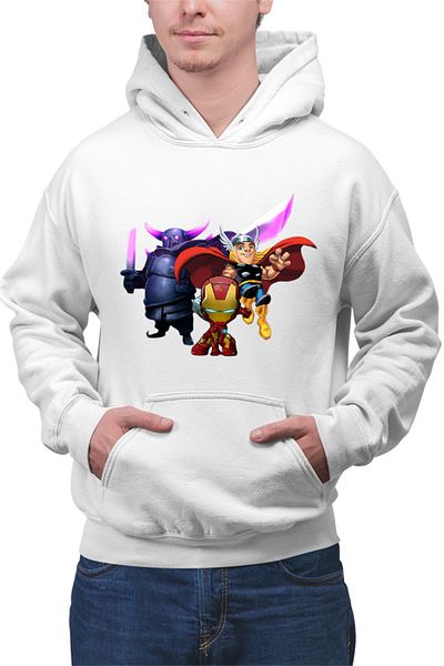 OEM Hanorac barbati Clash of Clans Massive Tank HP Thor Iron Man Super Power