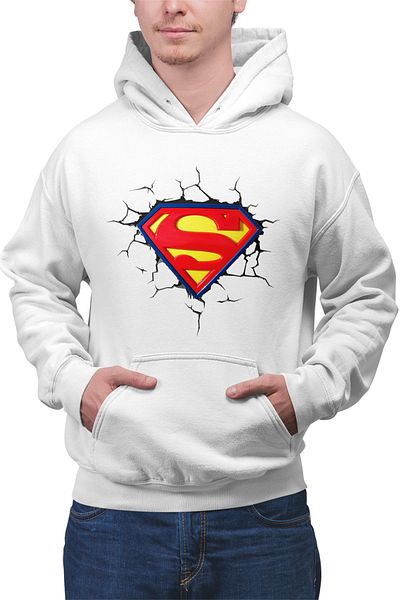 OEM Men's Hoodie Superman Logo Emblem Legendary Hero