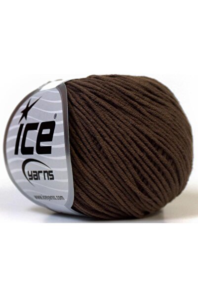 Ice yarns 8x50 جرام. خيوط صيفية من القطن والأكريليك باللون البني من ألارا، قطن