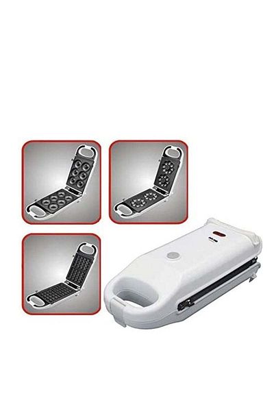 HOME MASTER 3-in-1 Waffle, Sandwich, and Biscuit Maker HM-855