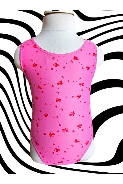 KİDSFASHİON Pink One-Piece Swimsuit