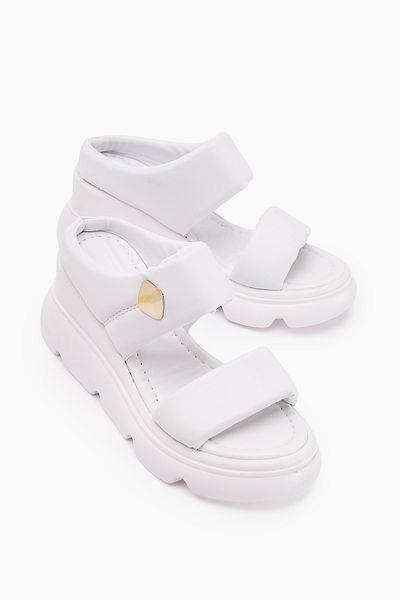 Limoya Susi White High Heeled Fluffy Women's Slippers