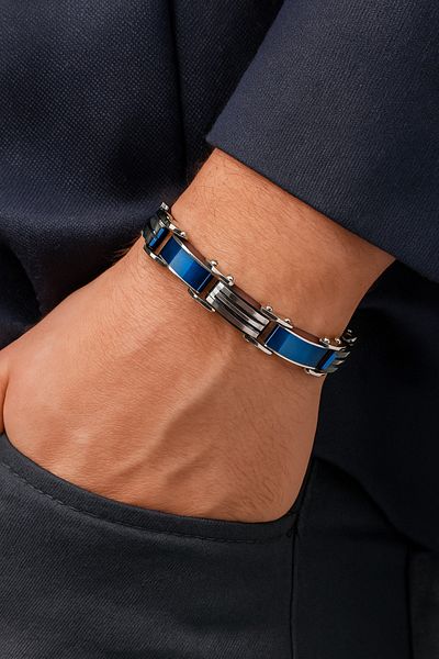 Naviforce Double Sided Use Men's Steel Bracelet