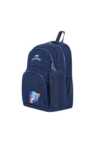 BEGATİ ÇANTA Astronot Crinkle Fabric Primary School Bag Printed Set of 3 (Bag.Thermal Lunch.Pen Holder)
