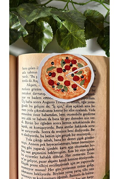Handeto Kraft Magnetic Pizza Bookmark, Magnetic Bookmark Magnet Bookmark, Magnetic Bookmark
