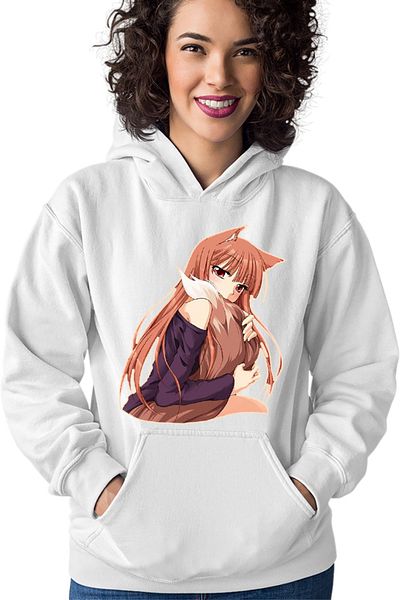 OEM Women's Hoodie Spice And Wolf Holo Furry Fluffy Tail Nom