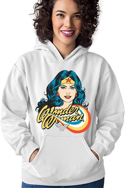 OEM Hanorac dama Wonder Woman Retro Comics Star Beautiful Power