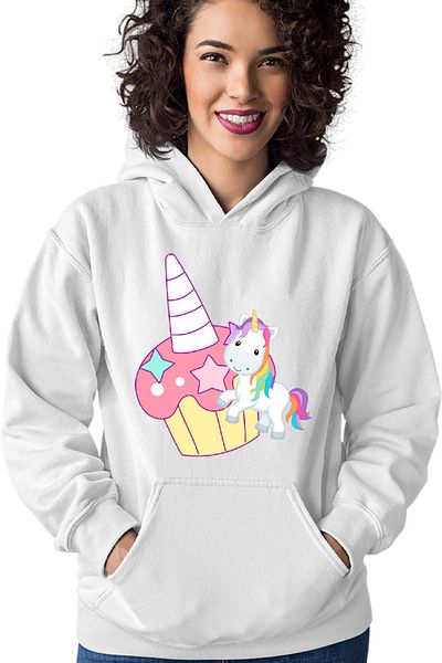OEM Women's hoodie Unicorn Squad Muffin Colorful Luck
