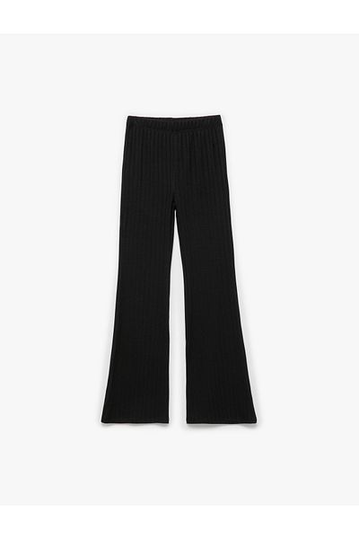 Koton Viscose Blended Elastic Waist Spanish Leg Trousers