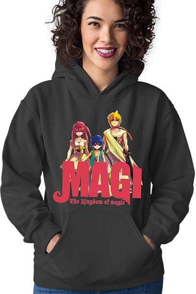 OEM Hanorac dama Magi The Labyrinth of Magic Spirit Group Angry Pose Red Logo