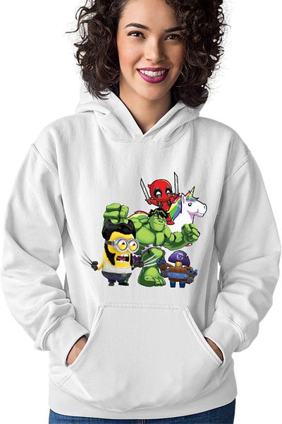 OEM Hanorac dama Wolverine Minions Hulk Brawl Stars Deadpool