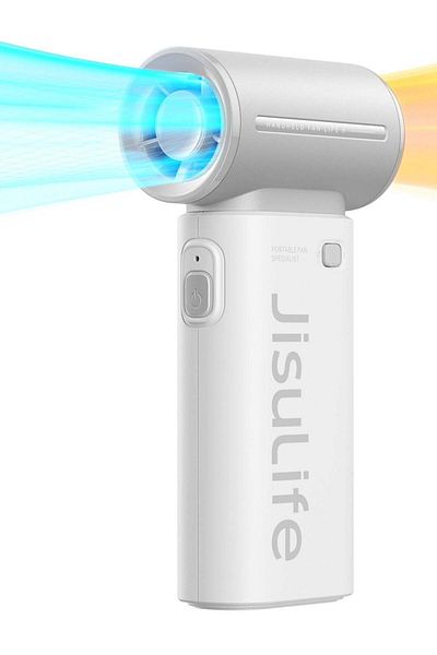 JISULIFE Elec 9 Handheld Turbo Fan with Adjustable Speeds 3600mAh Rechargeable Battery