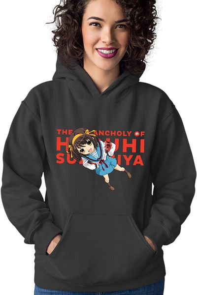 OEM Women's hoodie Haruhi Suzumiya Highschool Uniform Club SOS Fun Action