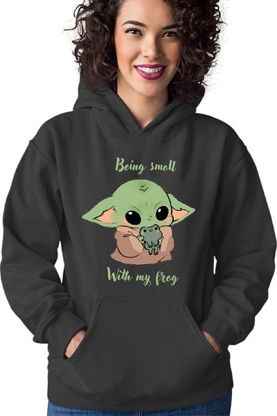 OEM Women's sweatshirt Baby Yoda Frog Eat Kawaii