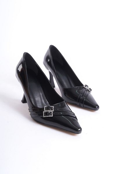 Zerenyus Maya Premium Women's Black Patent Leather Shoes