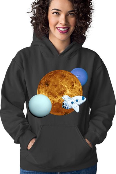 OEM NASA Neptune Sun Space Rocket Women's Hoodie