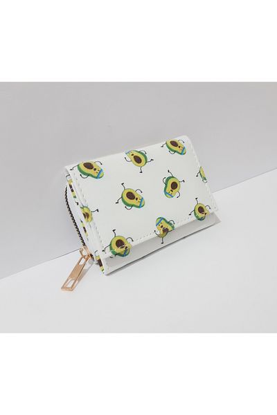 renkli çiçekler Portofel Copii 11x8x4 CM Portofel Copii Cu Model Avocado