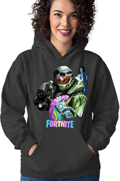 OEM Women's hoodie Halo Chief Cortana Fortnite Lama Battle
