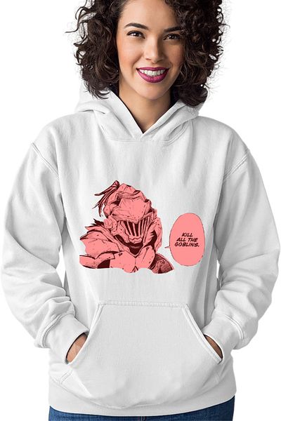 OEM Women's Hoodie Goblin Slayer Kill Force Gore Anime Otaku Costume Armor