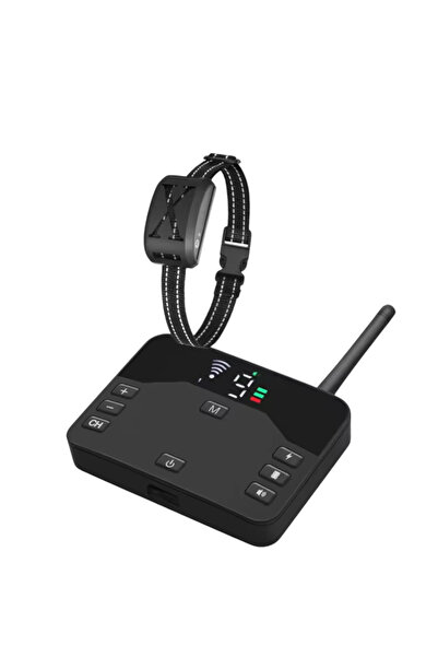 Zherqon Gard electric wireless pentru câini încăpățânați, zgardă reîncărcabilă cu șoc, IP67, rază de acțiune reglabilă, pentru 1