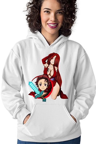 OEM Hanorac dama Fairy Tail Demon Slayer Erza Tanjirou Minecraft