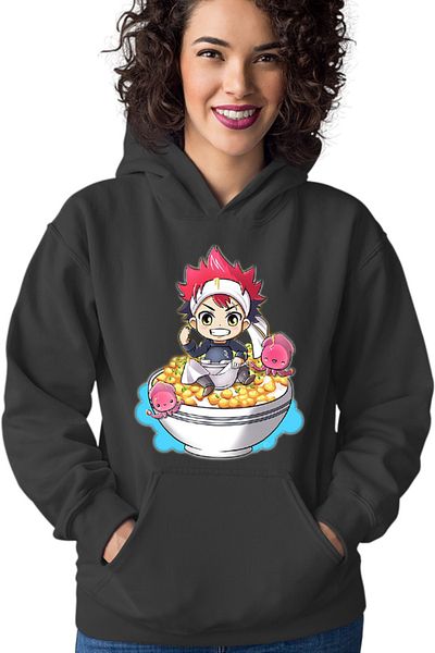 OEM Hanorac dama Food Wars Chibi Souma Rice Bow Anime Kage