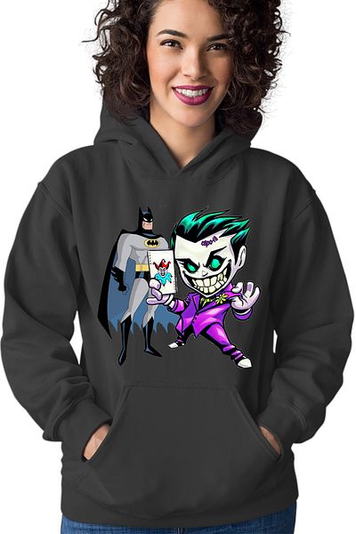 OEM Batman Vs Joker Bruce Death Metal Women's Hoodie