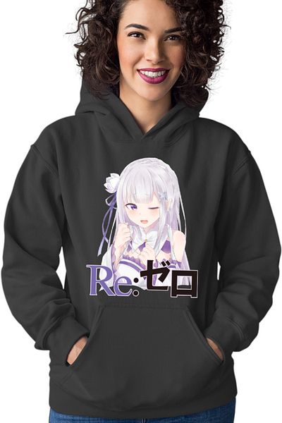 OEM Hanorac dama Re Zero Emilia Neko Magic Princess Otaku Isekai