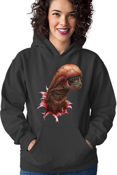OEM Women's hoodie Predator Alien Baby Red Monster Terminator
