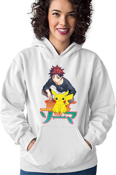 OEM Hanorac dama Food Wars Soma Pikachu Sit Pet Japan