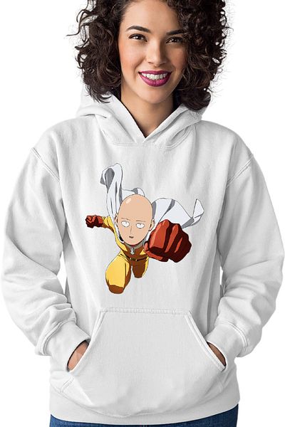 OEM Women's Hoodie One-Punch Man Fly Costume Exercises Music