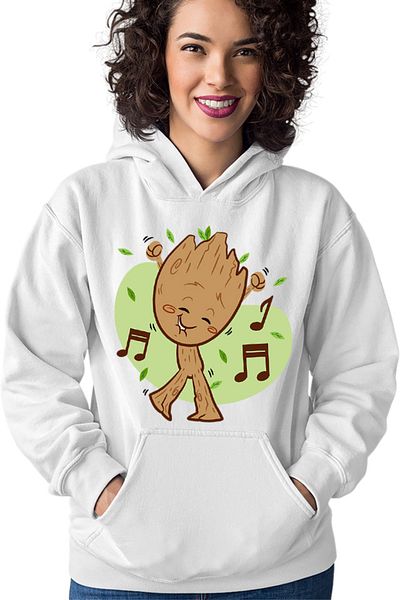 OEM Women's sweatshirt Baby Groot Music Love Dance Marvel