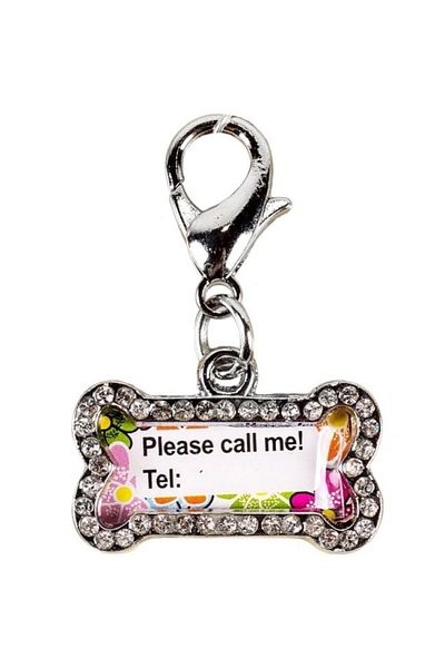 DAsiNU Bijuterie tip Placuta cu Numar de Telefon pentru Caine Os