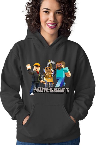 OEM Women's Hoodie Roblox Minecraft Video Mcskins Tlauncher