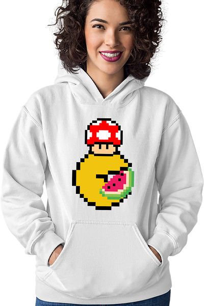 OEM Women's sweatshirt Pac Man Mario Minecraft Watermalon Slice