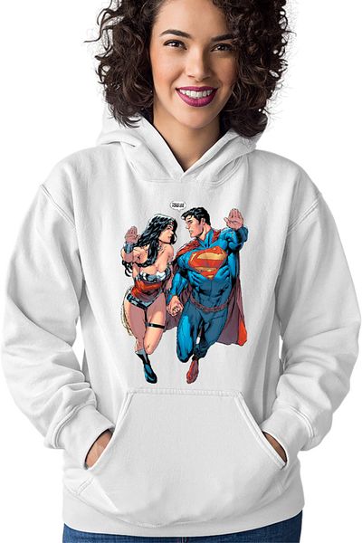 OEM Hanorac dama Wonder Woman Superman Lovers Superpowers American Heroes