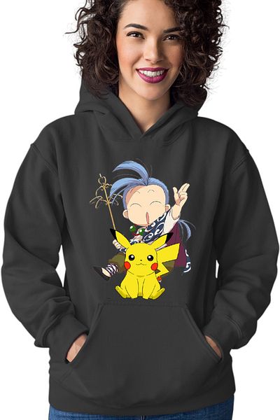 OEM Hanorac dama Fushigi Yuugi Chichiri Chibi Pokemon Pikachu Monk
