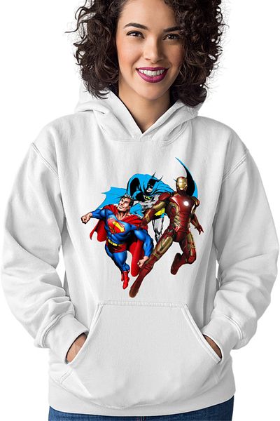 OEM Women's Hoodie Ironman Technology Batman Superman DC Superhero