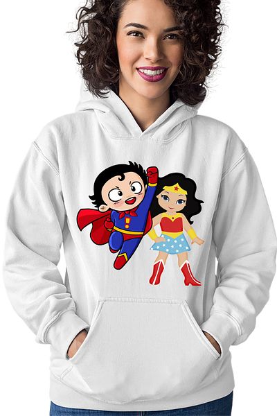 OEM Hanorac dama Superman Wonder Woman Cartoon Hero Comics