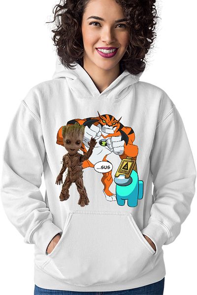 OEM Hanorac dama Baby Groot Ben 10 Huge Cat Among Us Sus