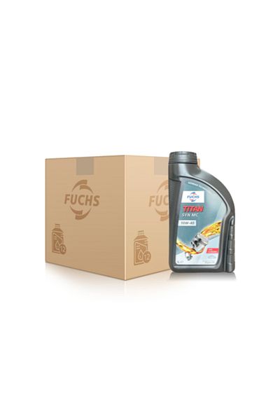 Fuchs Carton of 12 10W-40 Engine Oil Cans