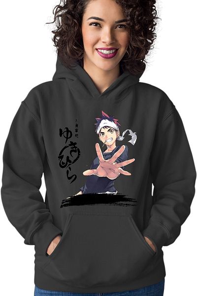 OEM Hanorac dama Food Wars Soma Hiragana Signature Horror