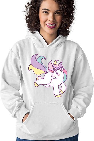 OEM Hanorac dama Unicorn Squad Happy Beautiful Rainbow