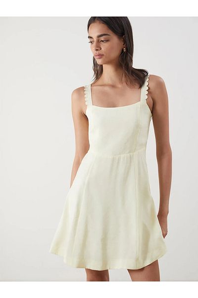 LC Waikiki Lcw Vision Sari Square Neck Modal Blended Mini Dress