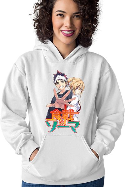OEM Women's Hoodie Food Wars Souma Erina Cookers Anime Otaku