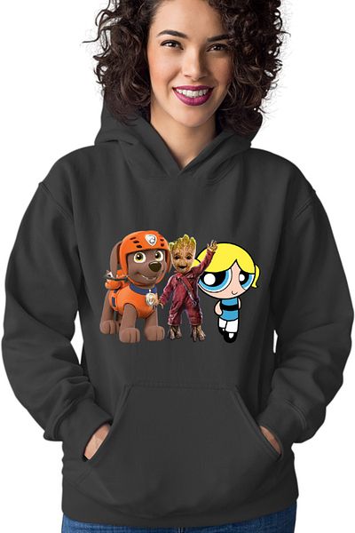 OEM Women's Hoodie Baby Groot Bubble Paw Patrol Dog Blonde PowerPuff