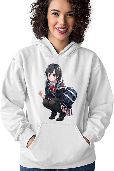 OEM Hanorac dama OreGairu Yukino Yukinoshita Snow Panda School Girl