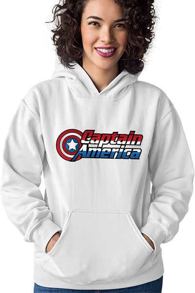 OEM Hanorac dama Captain America Logo Marvel Super Powers Hero Kids