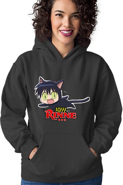 OEM Women's hoodie Rinne Rokumon Black Cat Rinne Boundary