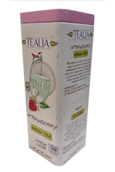 TEALIA علبة شاي تيليا الفراولة الأخضر (100 جرام)
